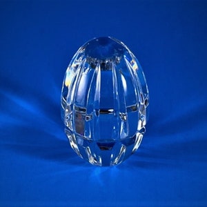 Cut Crystal Egg Paperweight by Atlantis Crystal