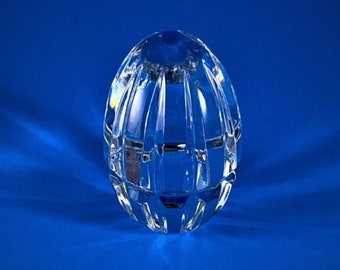 Cut Crystal Egg Paperweight by Atlantis Crystal