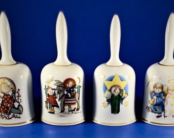 Beautiful Set of Four Schmid Bros. Christmas Bells