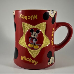 Mickey Mouse Star Mug! Mint Condition. Free Shipping.