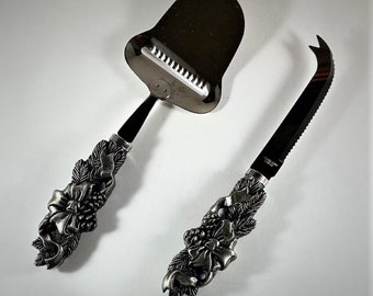 Set of Two Holiday Cheese Serving Utensils