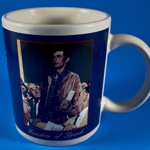 Norman Rockwell Saturday Evening Post &quot;Freedom of Speech&quot; Mug/Cup