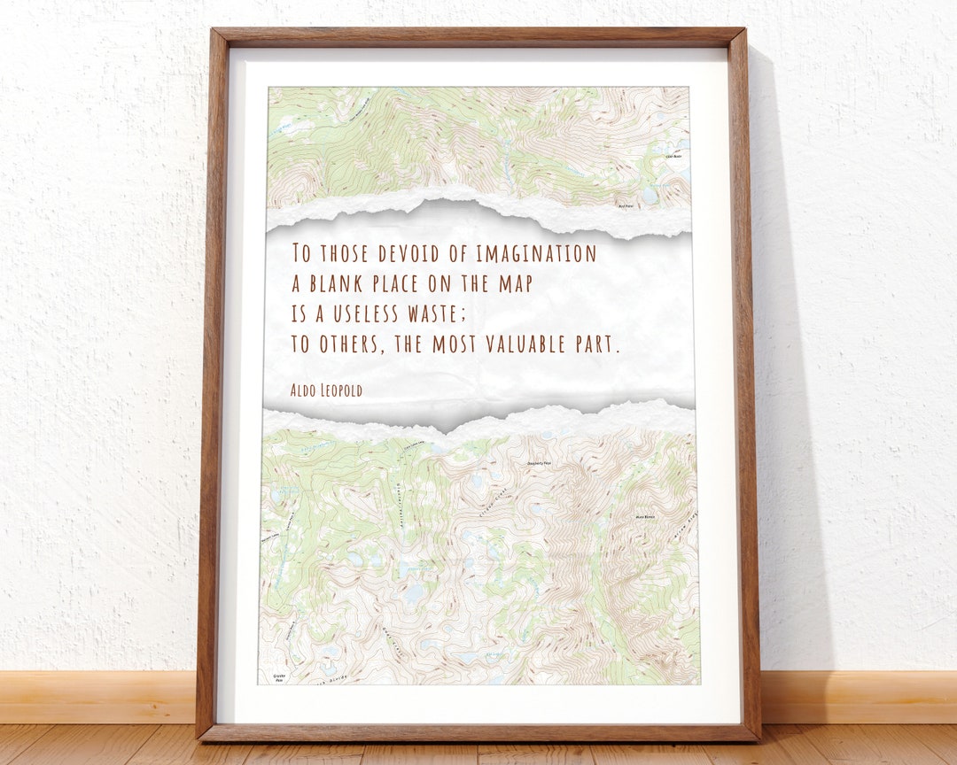 Quote Poster for Outdoor Enthusiast Gift Aldo Leopold Quote Etsy