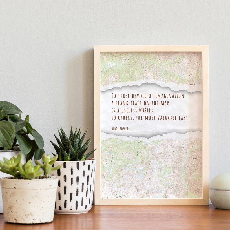 Quote Poster for Outdoor Enthusiast Gift Aldo Leopold Quote Etsy