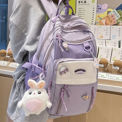 Kawaii Backpack School Bag Large Capacity Backpack Daily - Etsy