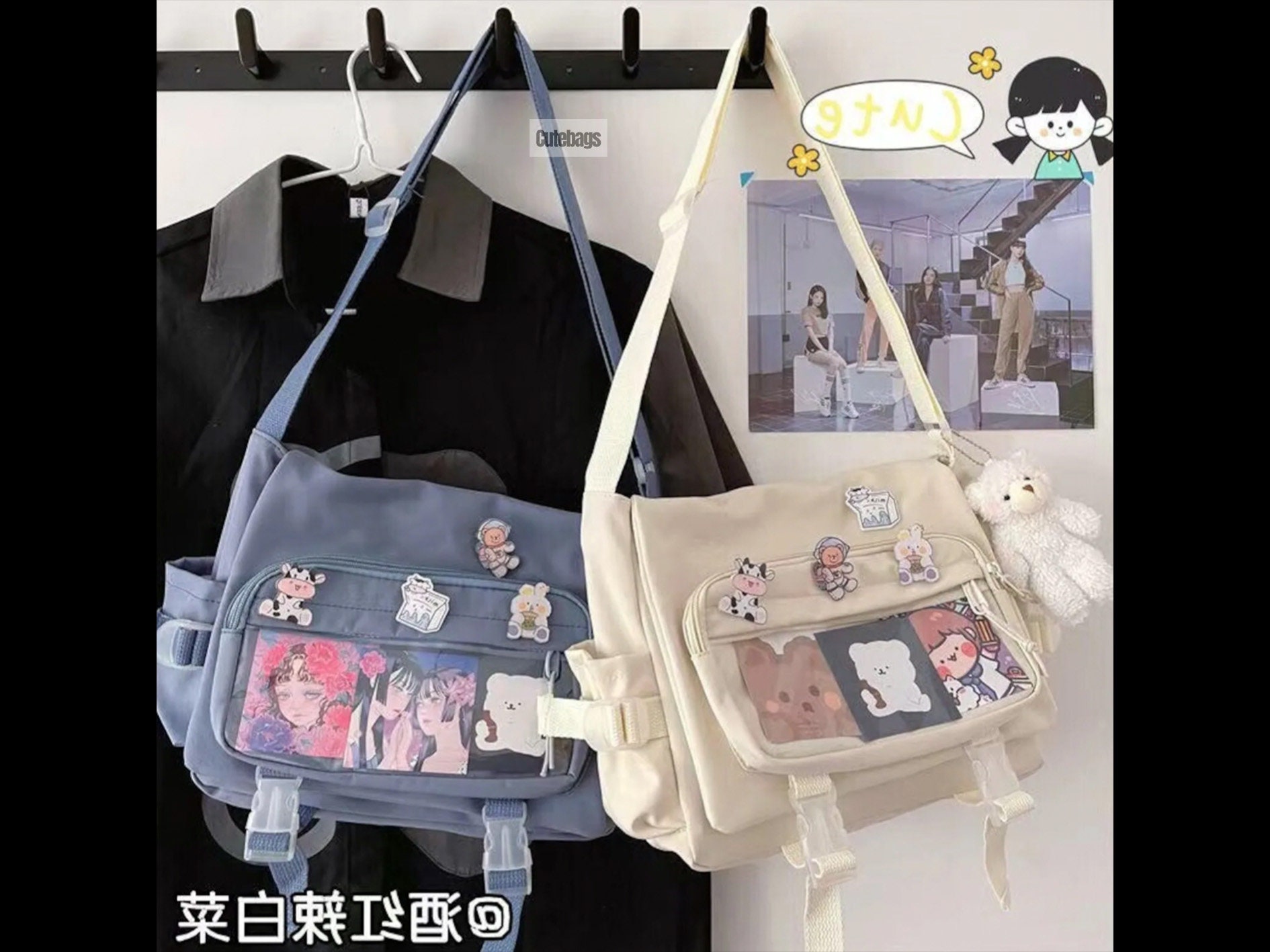 Skip to Loafer Anime Cosplay Casual Canvas Bag Student Shoulder Bag