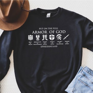 Armor Of God, Christian Sweatshirt, Gift For Christmas