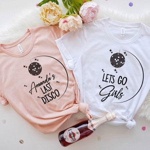 Nashville Bachelorette Shirts, Custom name bride shirt, Lets Go Girls, Bachelorette Shirts, Bride and Babe, Bridesmaid Getting Ready Outfit