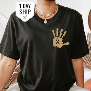 Childhood Cancer Awareness,  September Shirt, In September We Wear Gold Shirt, Gold Ribbon for Childhood Cancer