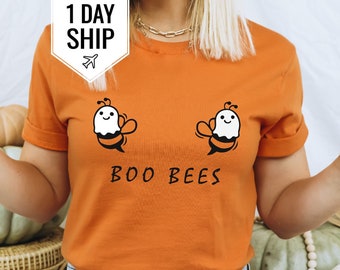 Boo Bees Halloween Shirt, Cute Halloween T-Shirt, Funny Halloween Shirt, Halloween T-Shirt, Halloween Party Shirt, Minimal Shirt