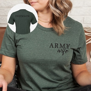 Army Wife Shirt, Army Gift, Wife Shirt, Veteran Shirt, Army Wife