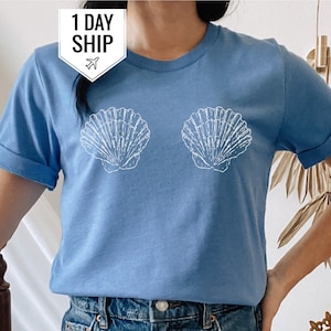 Boob Seashell T Shirt Cute Mermaid Boob Seashell T Shirt Cute Mermaid