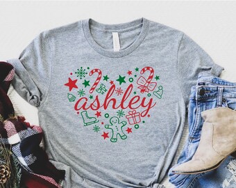 Custom Christmas Tee - Etsy