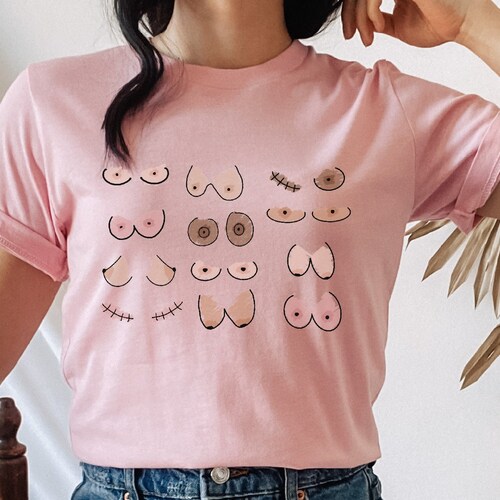 Punk Boob T Shirt - Etsy