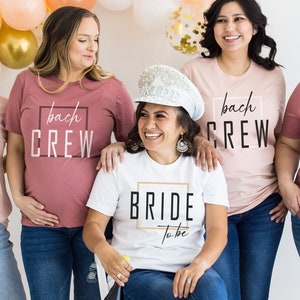 BACH Crew T-shirt.Bride Shirt.UNISEX SHIRTS.Bridal Party.Engagement.Gift.Honeymoon,.Bachelorette Party,Bride to be.Wedding.Bridal Shower