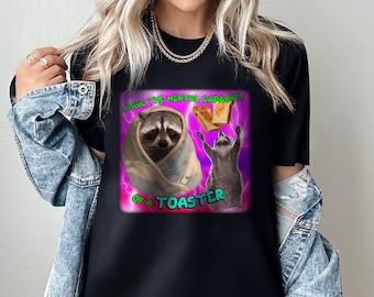 Mentally Sick Physically Thicc Raccoon Tshirt, Meme Shirt, Raccoon Tanuki Shirt, Possums Shirt, Opossums Meme Shirt, Funny Shirt