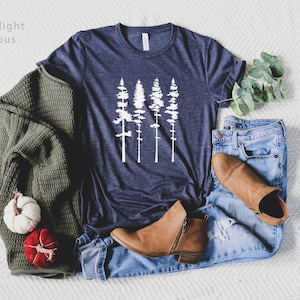 Pine Tree T-Shirt, Outdoors Hiking T-Shirt, Forest Shirt, Adventure T-Shirt, Camping T-Shirt, Cute Shirts, National Park