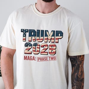 Comfort Colors® Trump 2028 MAGA Shirt, Donald Trump political shirt, Make America Great Again, 2028 USA Election Campaign, Republican Gift