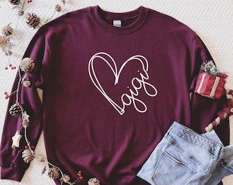 Gigi Sweatshirt, Grandma Sweatshirt, Gift for Grandma, Mother's Day, New Grandma Gift, Mimi Gift, Baby Announcement, Nana Sweatshirt