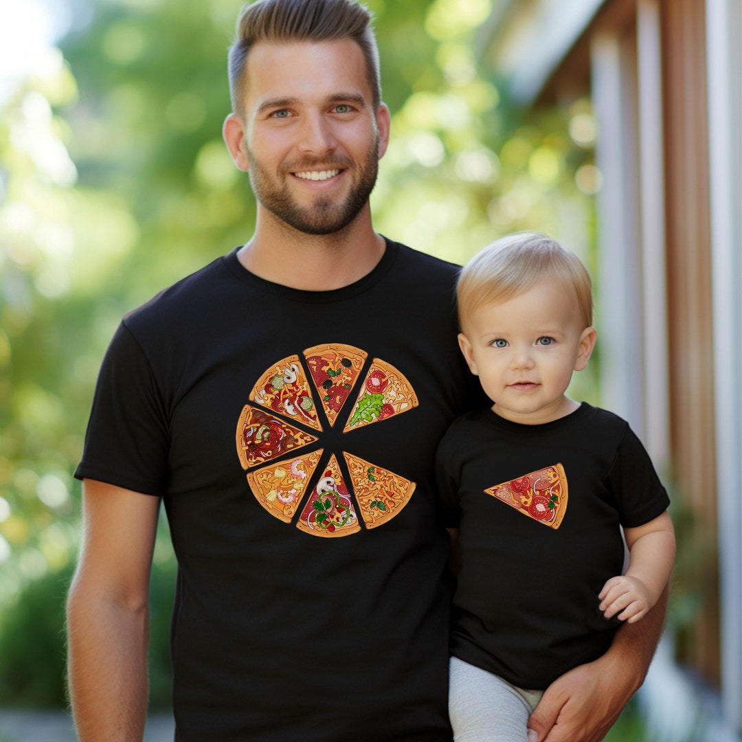 Matching Dad Son Mom Daughter Pizza Slice T Shirt