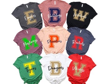 Favorite Team T-Shirt, Team mascot T-Shirt, School Team Tee, School Logo Shirt, Custom Shirt, Custom Mascot Shirt, Personalized Shirt