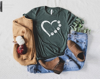 Animal Shirt, Dog Cat Mom Shirt, Paw Shirt, Unisex Shirt, Dog Mom Shirt, Dog Shirt, Woman Shirt, Women's Shirt