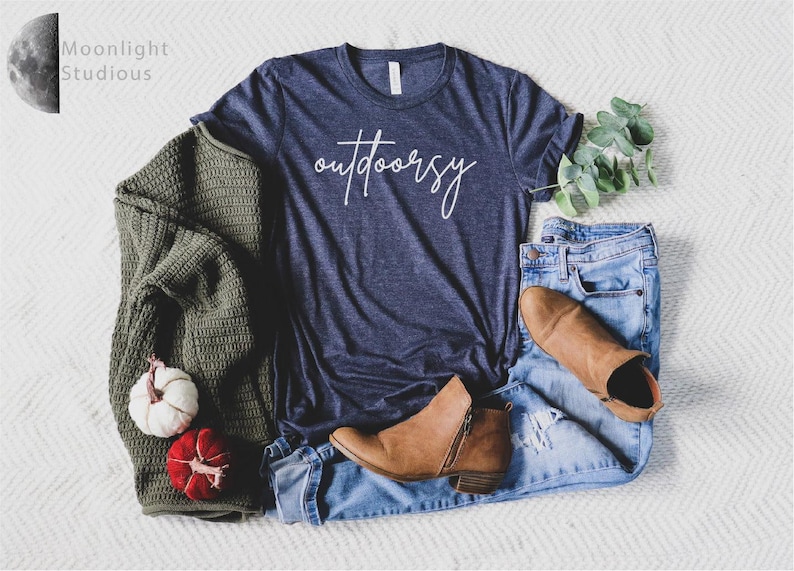 Outdoorsy Shirt, outdoorsy T-Shirt, outdoorsy Tank, Cute Gifts for Introverts, Cute Gifts for Introverts, Introvert, Homebody Shirt afbeelding 3