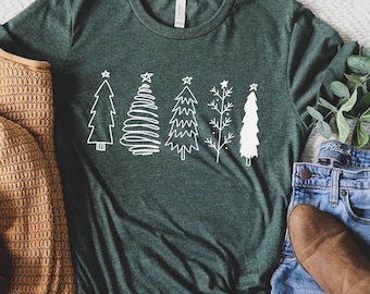 Christmas Tree Shirt, Christmas Shirts for Women, Christmas Tee, Christmas T-Shirt