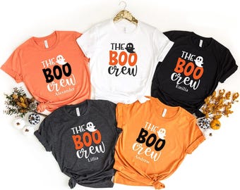 The Boo Crew Custom Halloween T-Shirt, Group Halloween Shirt, Funny Halloween T-Shirt, Halloween T-Shirt, Halloween Party Shirt