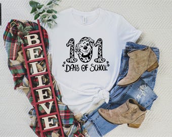 Teacher shirt, 101 Days Smarter, Dalmatian puppy shirt, for teachers, personalized raglan 101 days of school shirt, teacher personalized tee