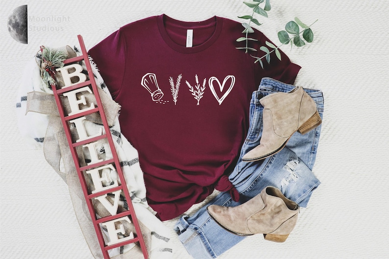 Salt Rosemary Lavender Love Shirt, Practical Magic Shirt, Inspirational Shirt, Halloween Shirt, Witchy Shirt, Gift for Her, Spooky Season image 2