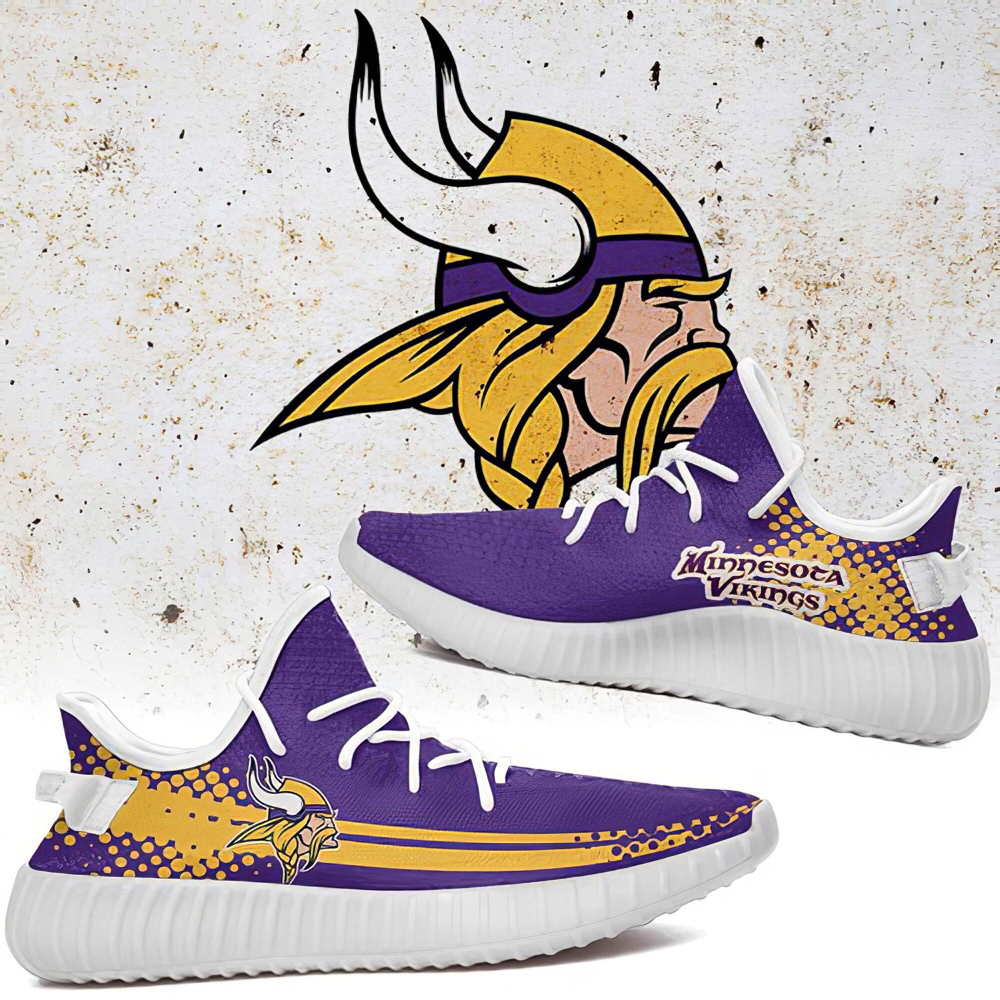 Minnesota Vikings Yeezy Boost 350 V2 Minnesota Vikings Yeezy | Etsy