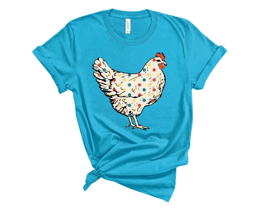 Chicken Mom T Shirt Chicken Shirt Polka Dot Chicken T Shirt - Etsy