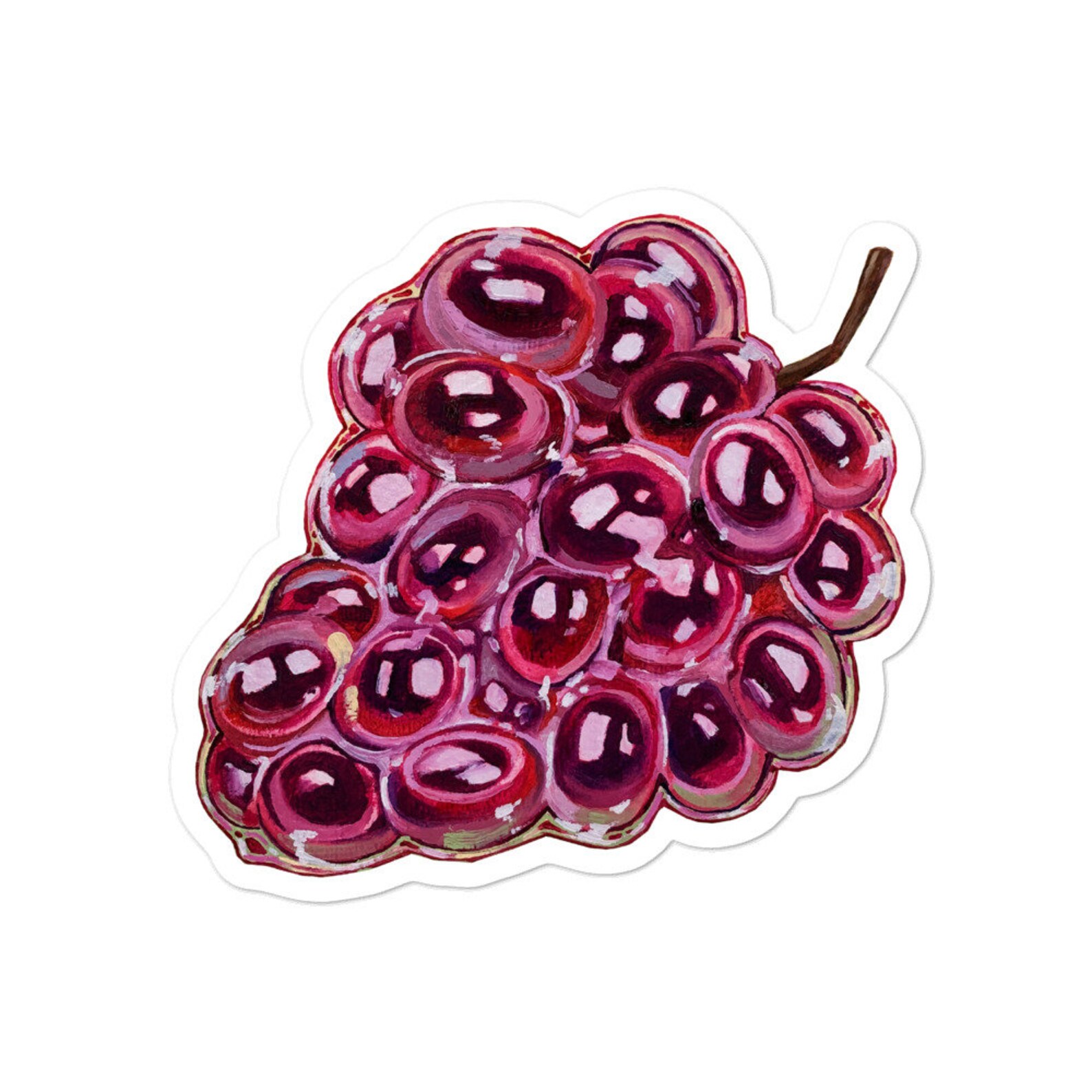 Glazed Grapes Sticker Etsy