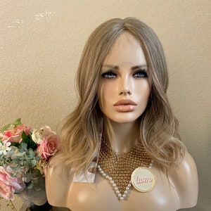 14&#39;&#39; Vienna lace front honey blonde synthetic wig | Little Wig Museum,luxury wig,hairloss, alopeica chemo wig Glueless Wigsgift for mom
