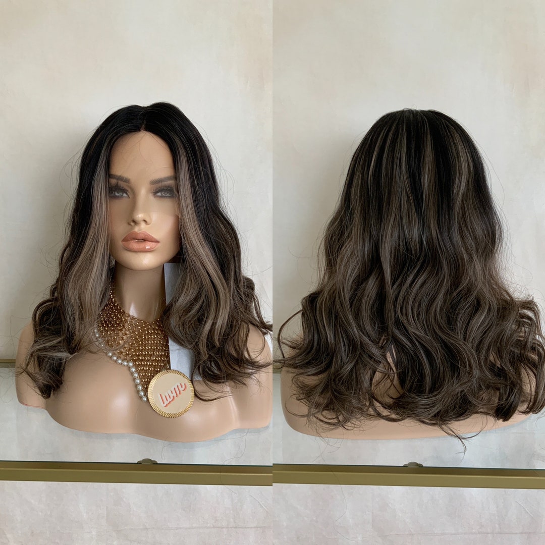 Richmond 18'' Lace Front Dark Brown Wavy Synthetic Wig Little Wig