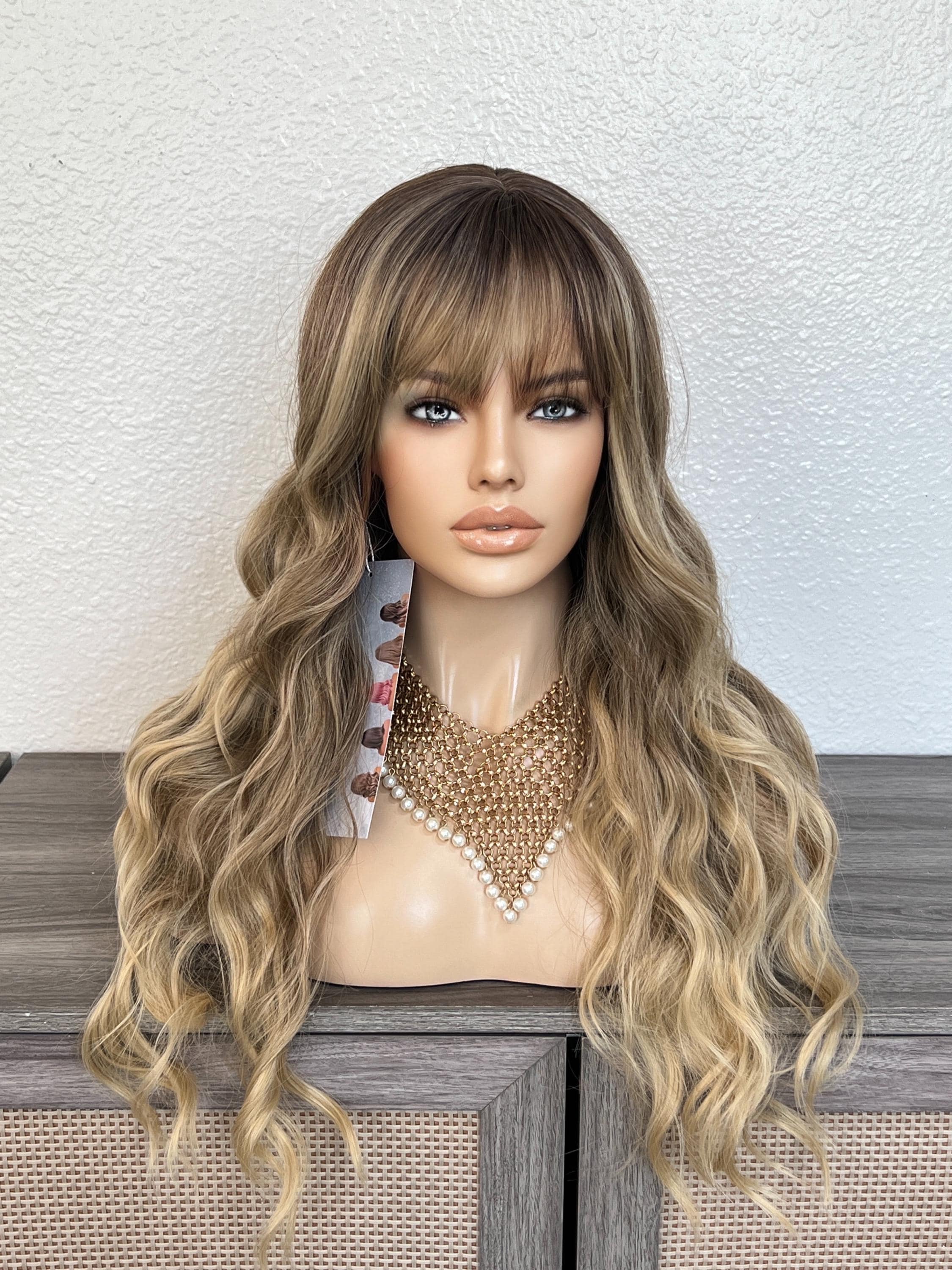 Honey Brown Wig - Etsy display picture 1