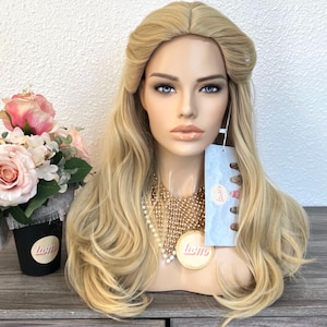 Glinda Wicked Halloween Costume Wig, Synthetic Heat Friendly Blonde Princess Wig For Cosplay | Little Wig Museum