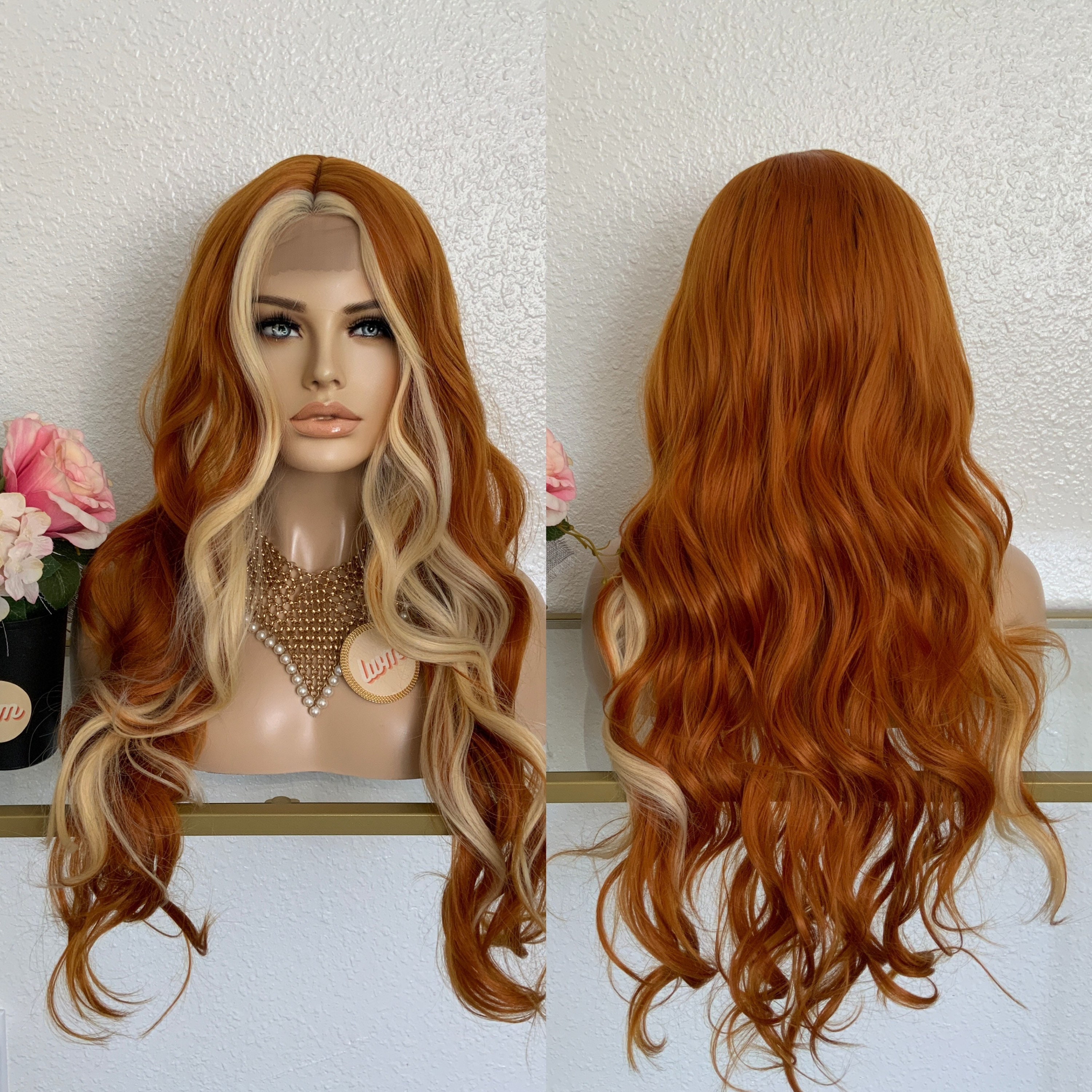 Professional Quality Fine Lace Red / Ginger Human Hair Pubic Wig / Merkin  Postiche Film / Theatre / TV / Theatre / TV 