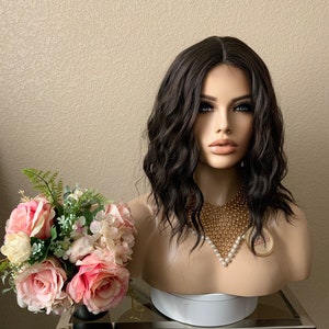 14&#39;&#39; Dark Brown small lace front black bobo synthetic wig  | Little Wig Museum | Halloween Costumes, Halloween wigs Glueless Wigs