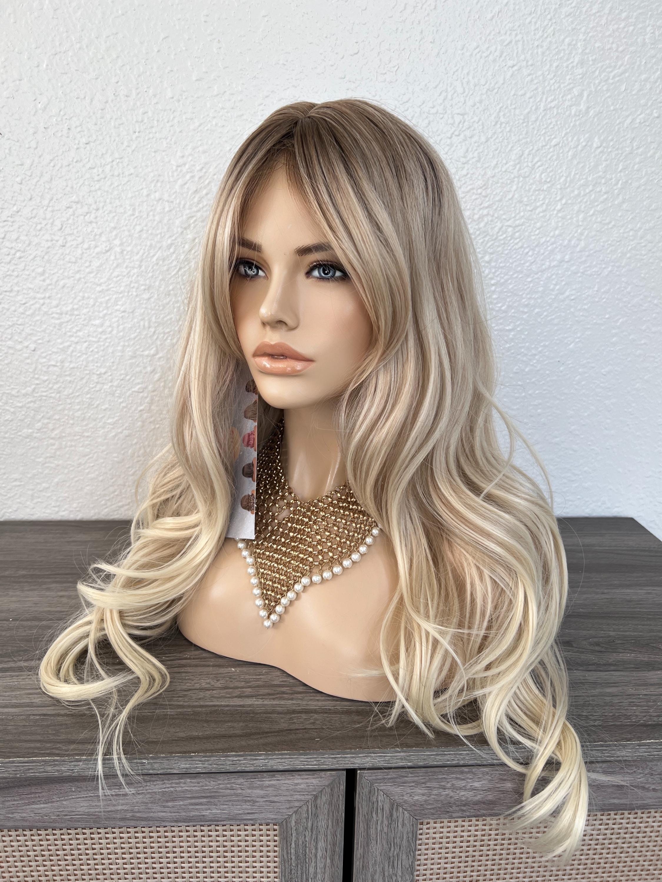 Long Wavy Layered Wig with Curtain Bangs 26 Inch Heat Resistant Full Head Clip Sf4e2d130824044cea25d5cadacc39  main image 4
