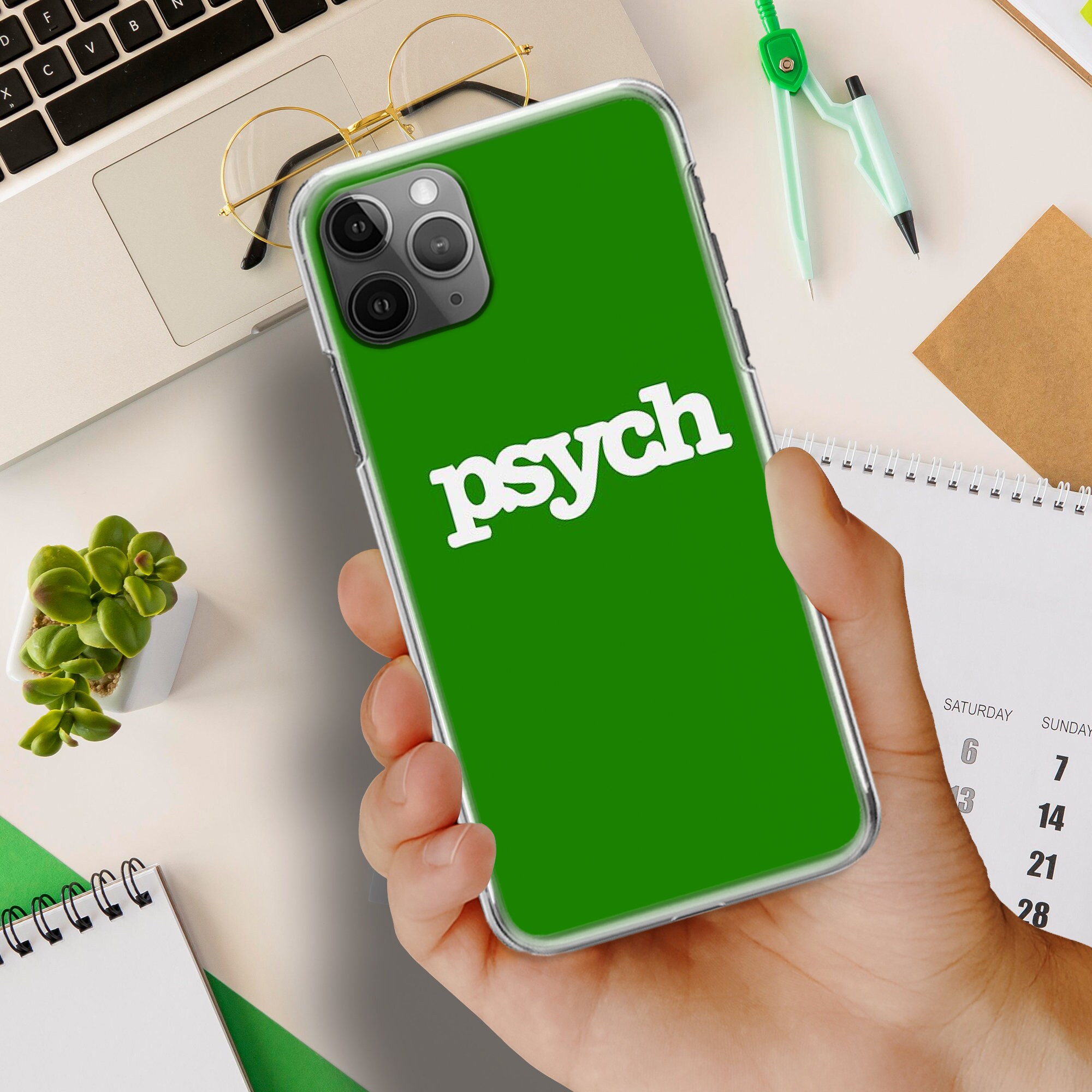 Psych Phone Case Scratchresistant Shockproof Design Maximum Etsy
