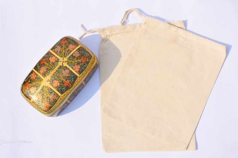 Best for Packaging and Storage 12x20 Inches Free Delivery. Organic Cotton Reusable and Eco Friendly Single Drawstring Muslin Bags