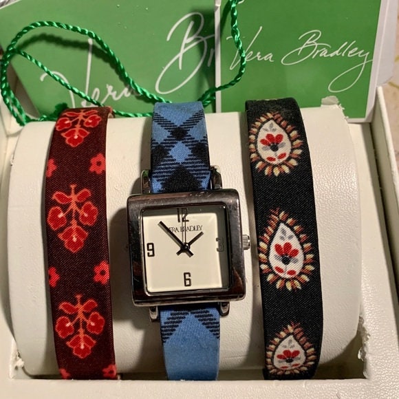 Vintage Vera Bradley Watch set Vera Bradley Watch Band - Etsy main image 3