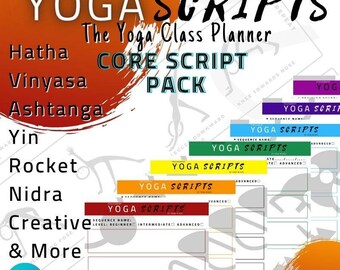 Yoga Scripts - Core Script Template Pack | The Yoga Sequence Class Planner