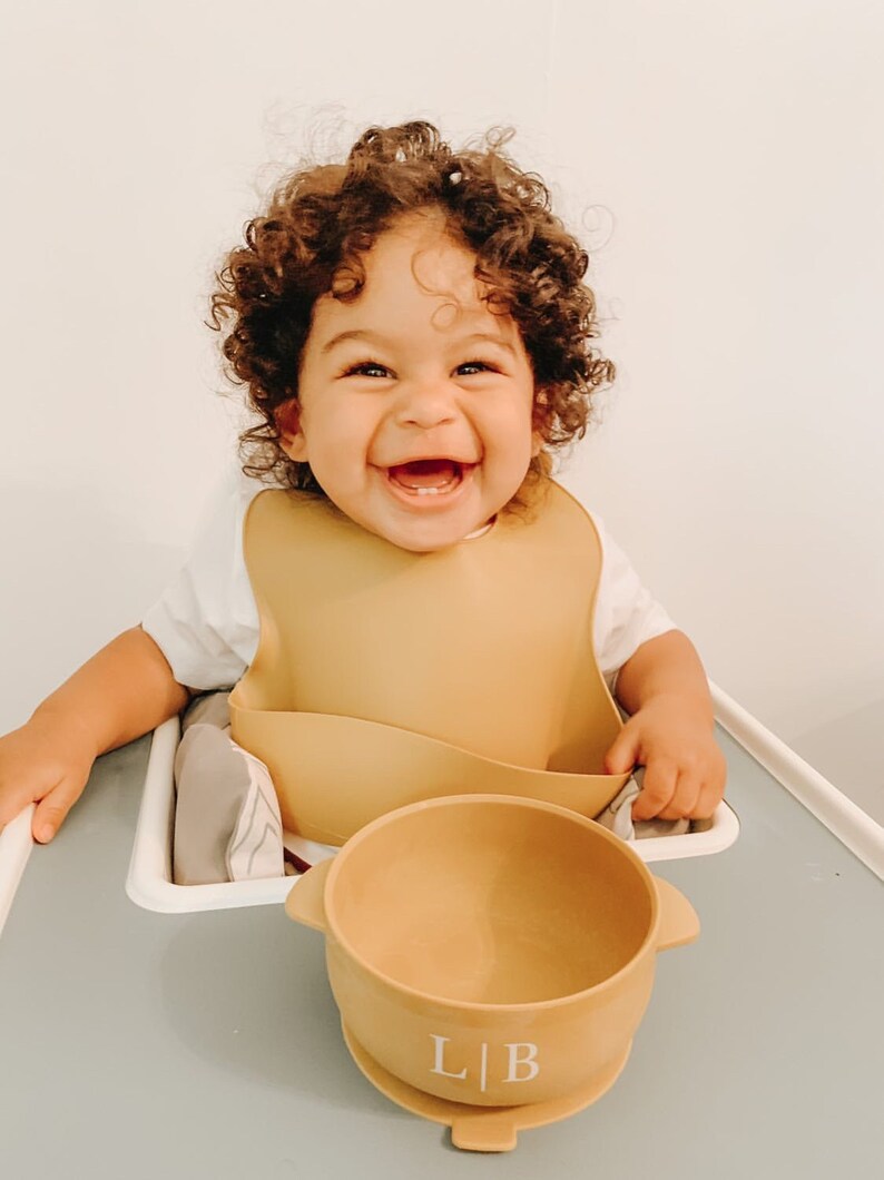 Silicone Baby Bib Gender Neutral Bibs Toddler Bib Food Etsy