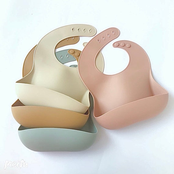 Silicone Baby Bib Gender Neutral Bibs Toddler Bib Food Etsy