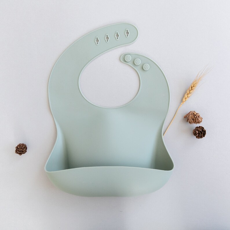 Silicone Baby Bib Gender Neutral Bibs Toddler Bib Food Etsy