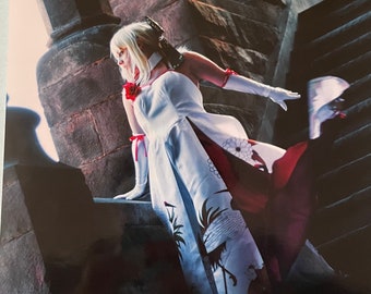 Saber wedding dress