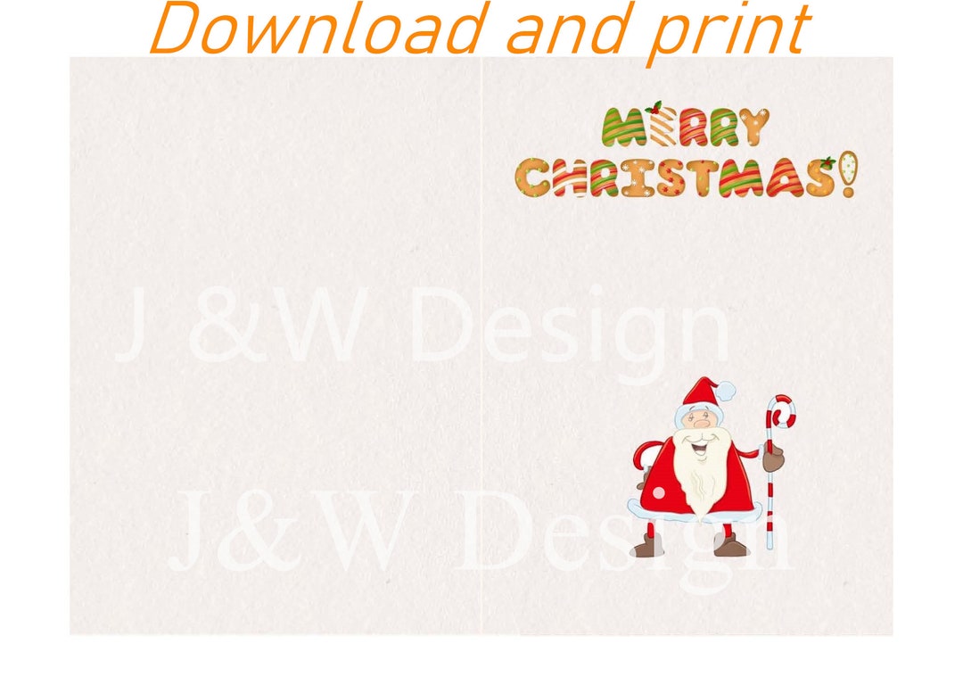 Printable Christmas Cards / Funny Holiday Cards Santa Series Download ...